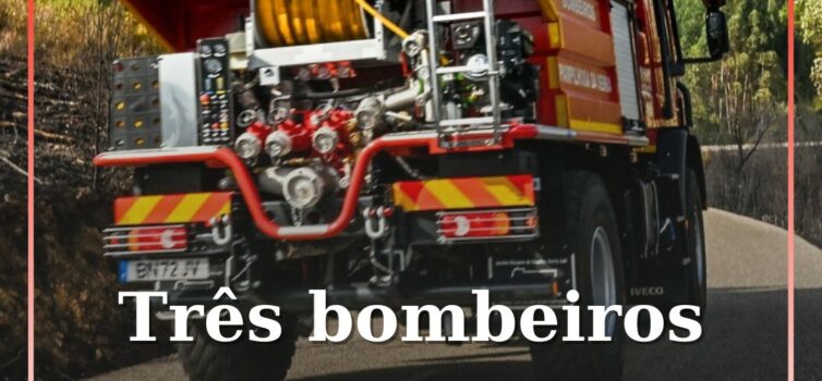 Três bombeiros feridos em despiste em Trancoso