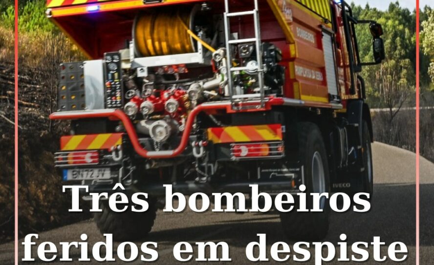 Três bombeiros feridos em despiste em Trancoso