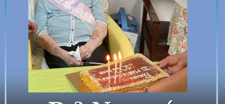 Utente do Centro de Dia de Santo António celebra 102 anos com família e amigos