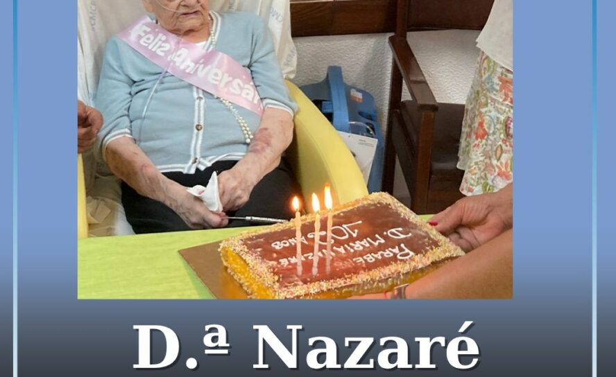Utente do Centro de Dia de Santo António celebra 102 anos com família e amigos