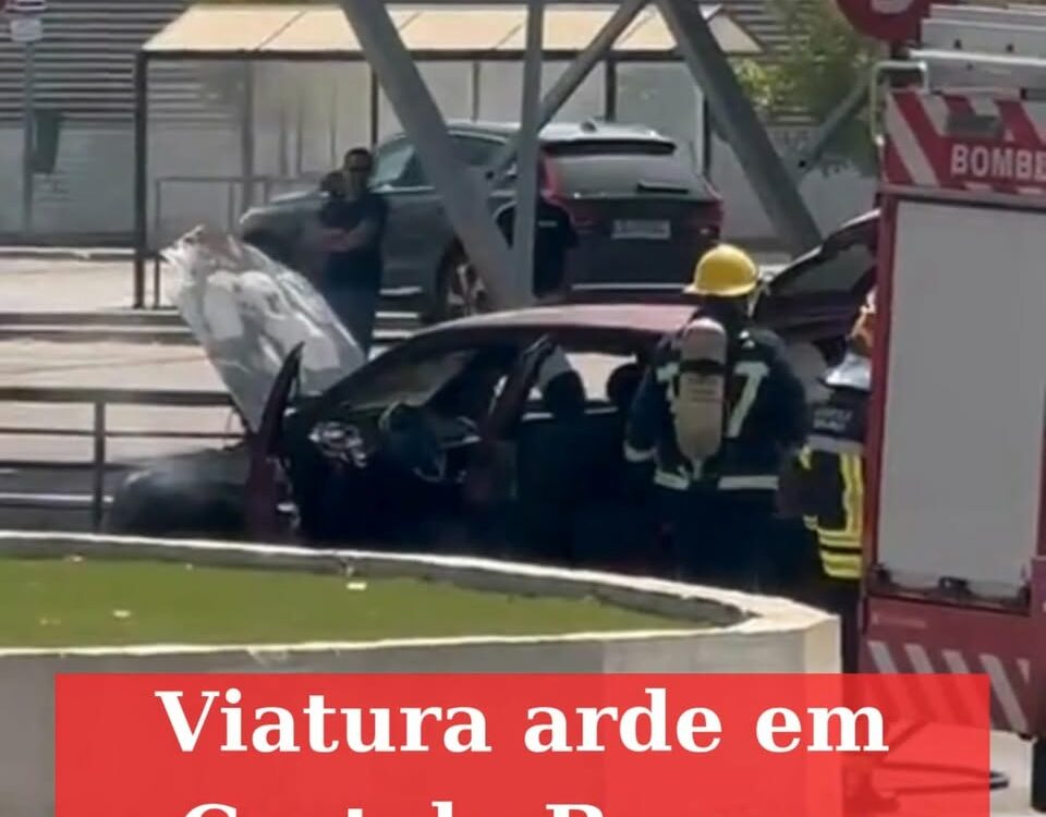 Viatura arde na zona industrial de Castelo Branco