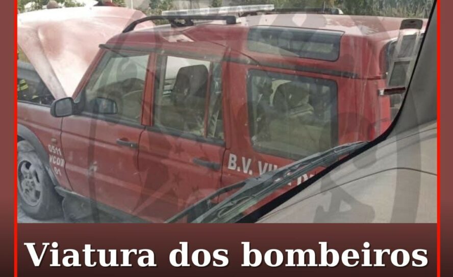 Viatura dos Bombeiros incendeia-se na A23