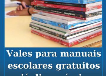Vouchers para manuais escolares gratuitos já estão disponíveis