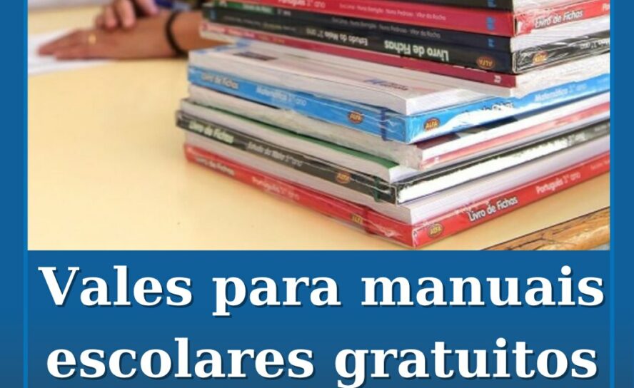 Vouchers para manuais escolares gratuitos já estão disponíveis