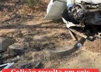 Violento acidente origina seis feridos