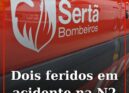 Acidente resulta em dois feridos