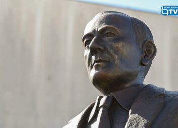 Apresentação da escultura Dr. José Lopes Dias