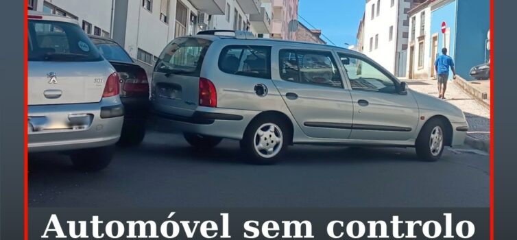 Automóvel sem controlo embate noutro veículo em Castelo Branco