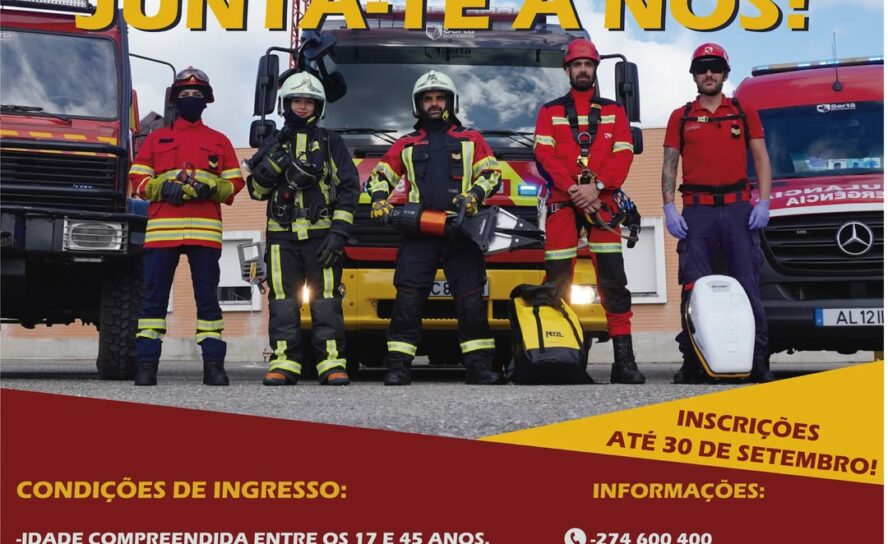 Bombeiros Voluntários da Sertã abrem inscrições para curso de recrutas