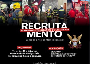 Bombeiros Voluntários de Vila de Rei abrem recrutamento