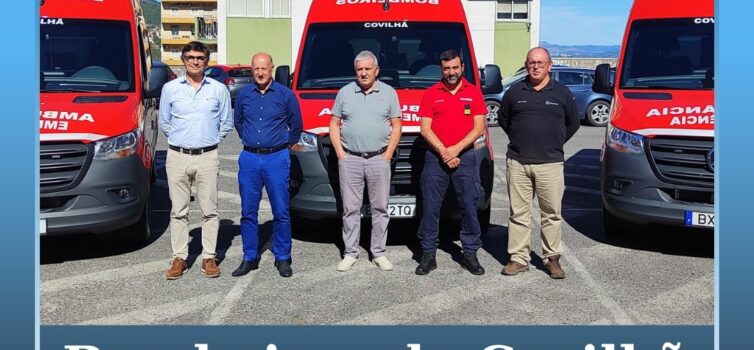 Bombeiros da Covilhã reforçam frota com três novas ambulâncias