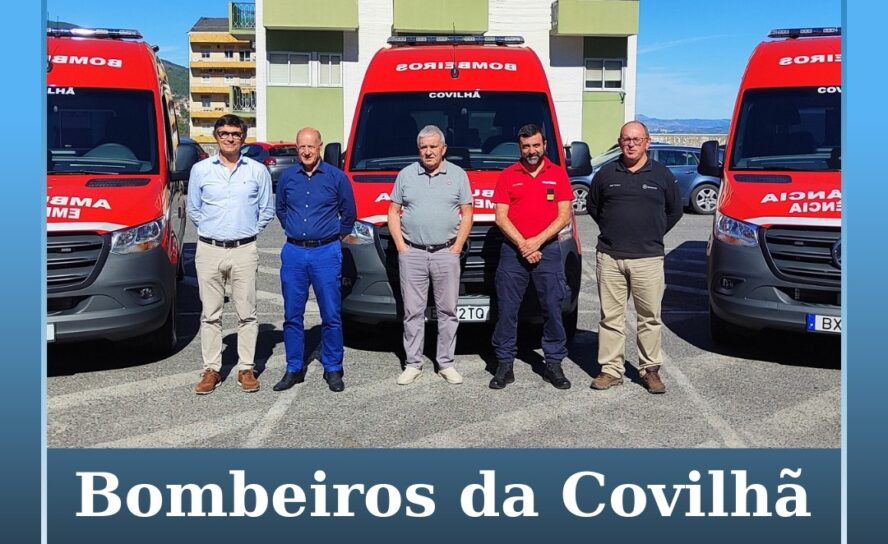 Bombeiros da Covilhã reforçam frota com três novas ambulâncias