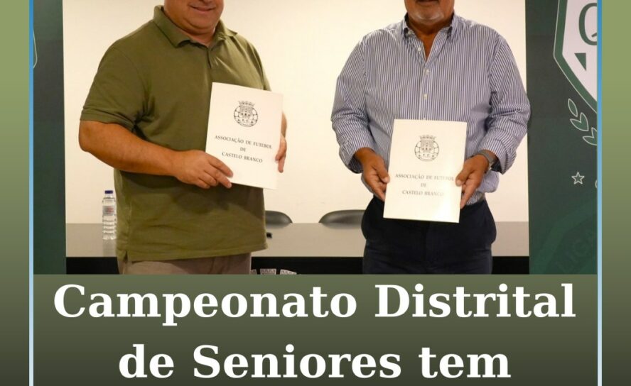 Campeonato Distrital de Seniores tem novo patrocinador