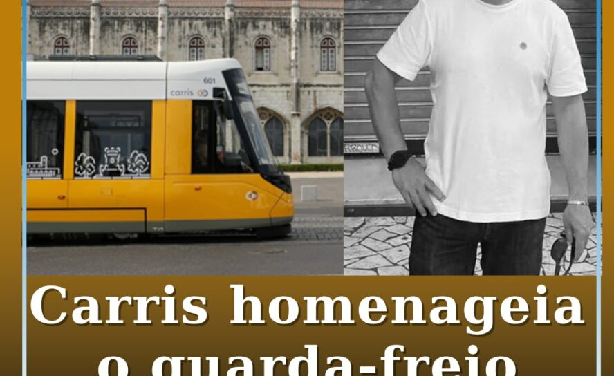 Carris homenageia o guarda-freio André Marques