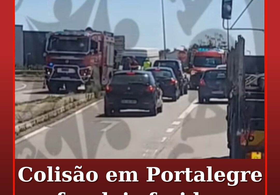 Colisão em Portalegre causa dois feridos