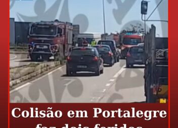 Colisão em Portalegre causa dois feridos