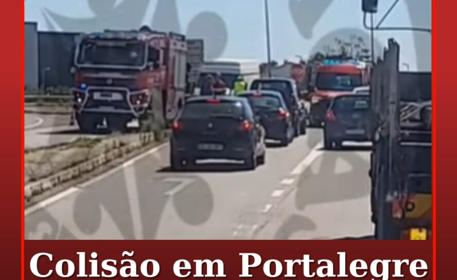 Colisão em Portalegre causa dois feridos