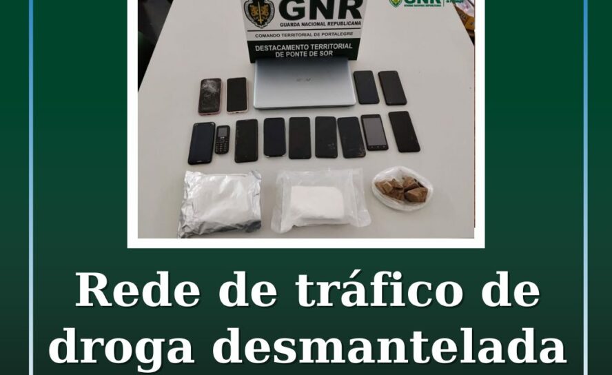 Desmantelada rede de tráfico de droga no concelho de Ponte de Sor