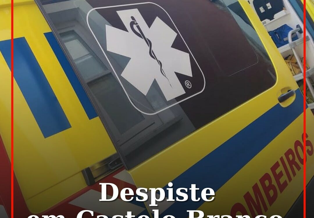 Despiste de motociclo em Castelo Branco