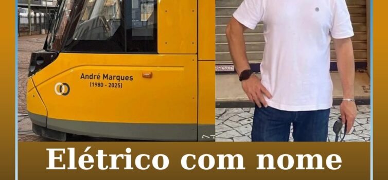 Elétrico com nome de André Marques já está em circulação