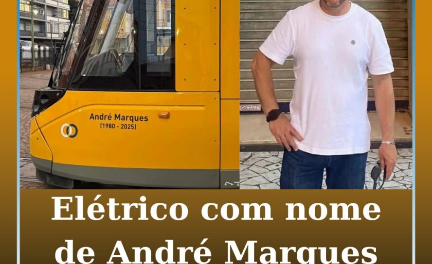 Elétrico com nome de André Marques já está em circulação