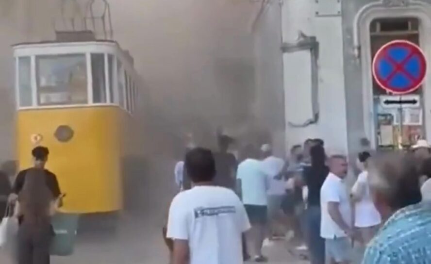 Elevador da Glória descarrila e provoca inúmeras vítimas