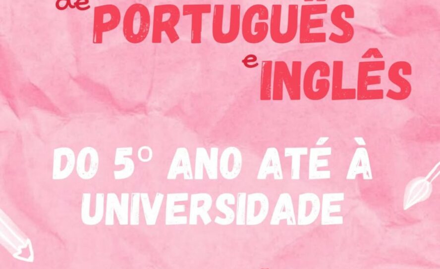 Explicações de Português e Inglês