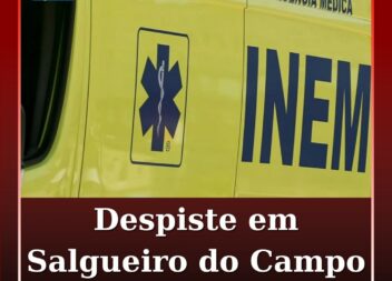 Homem ferido após despiste de velocípede