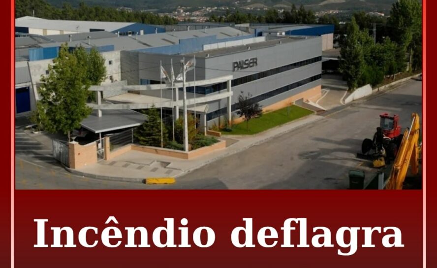 Incêndio deflagra em fábrica na Sertã