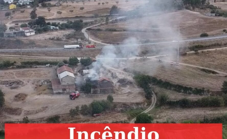 Incêndio em armazém agrícola na Covilhã