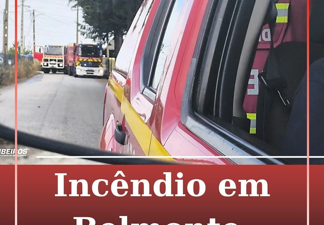 Incêndio mobiliza Bombeiros em Ginjal
