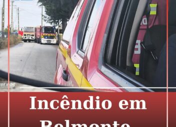 Incêndio mobiliza Bombeiros em Ginjal