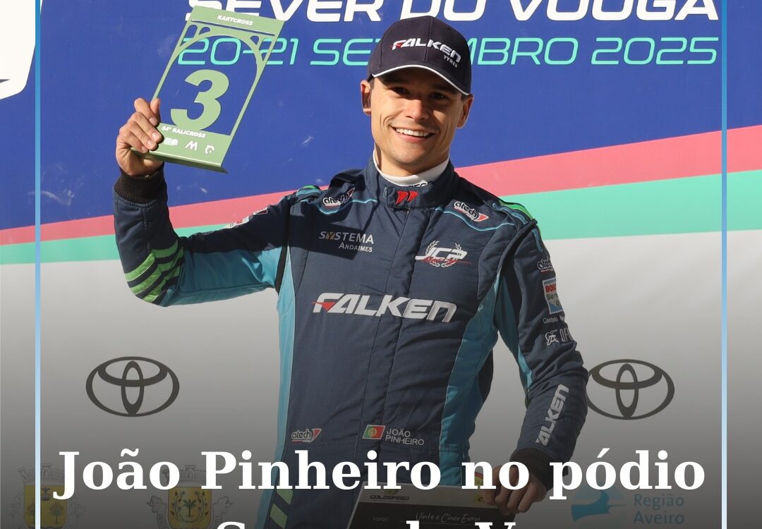João Pinheiro no pódio em Sever do Vouga