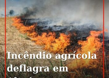O alerta para um incêndio agrícola na freguesia de Alcains, no concelho de Caste