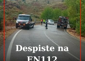 O despiste rodoviário de um veículo ligeiro de passageiros