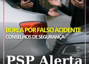 PSP alerta para burla por falso acidente