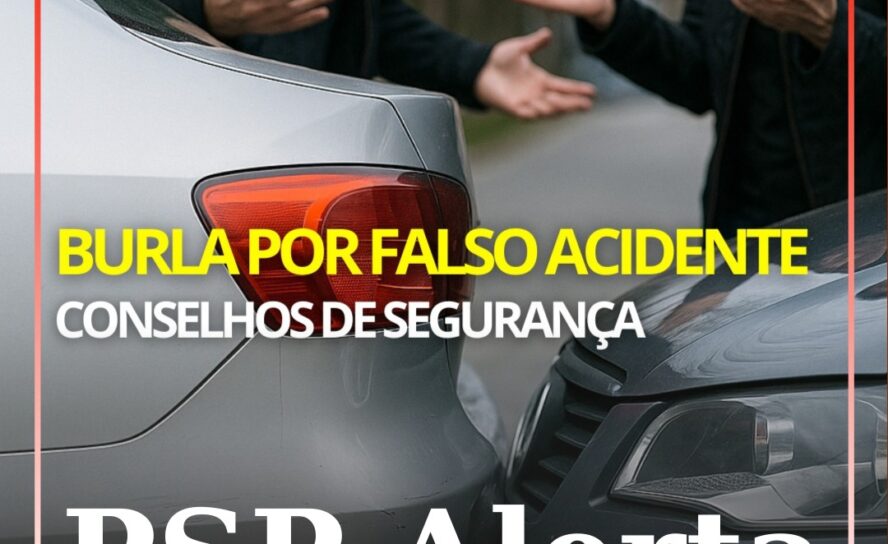 PSP alerta para burla por falso acidente