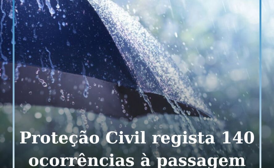 Proteção Civil regista 140 ocorrências no continente à passagem da tempestade Ga