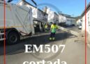 Queda de poste corta trânsito na EM507, início da Boidobra – Covilhã