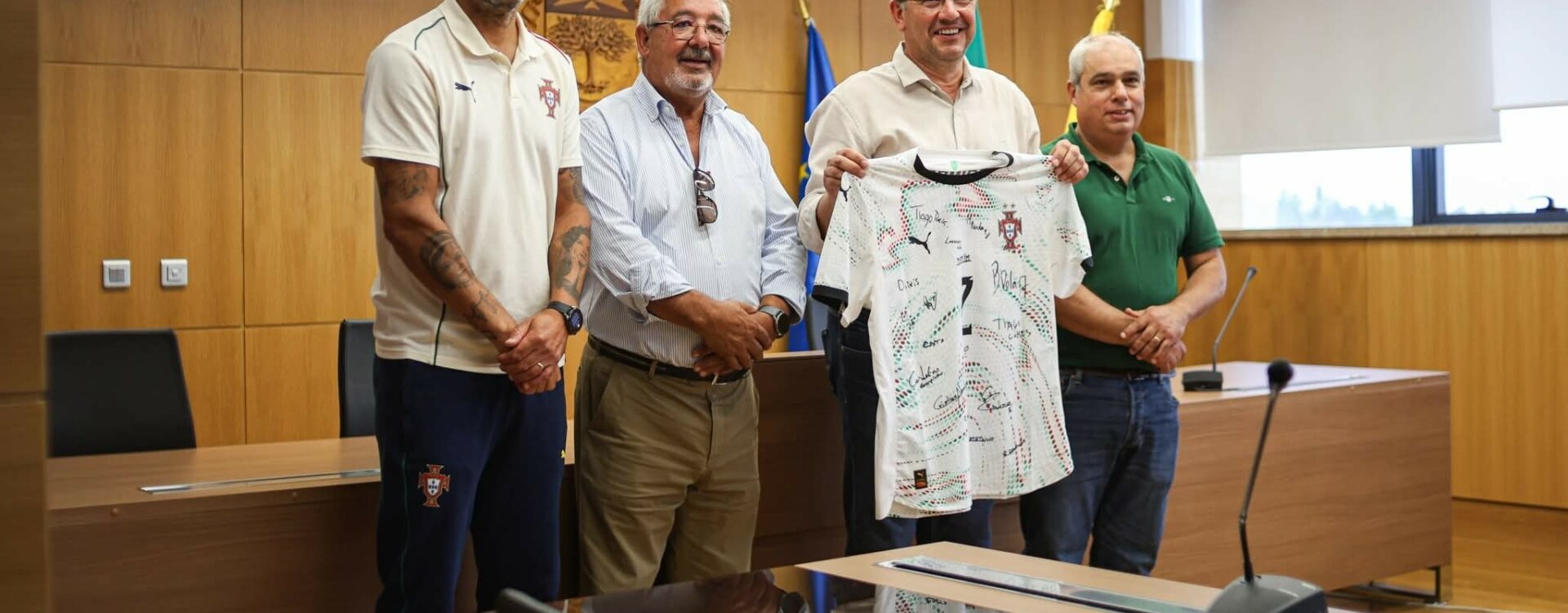 Receção à Seleção Nacional Sub-20 de Futebol de Praia