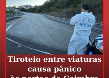 Tiroteio entre viaturas causa pânico às portas de Coimbra