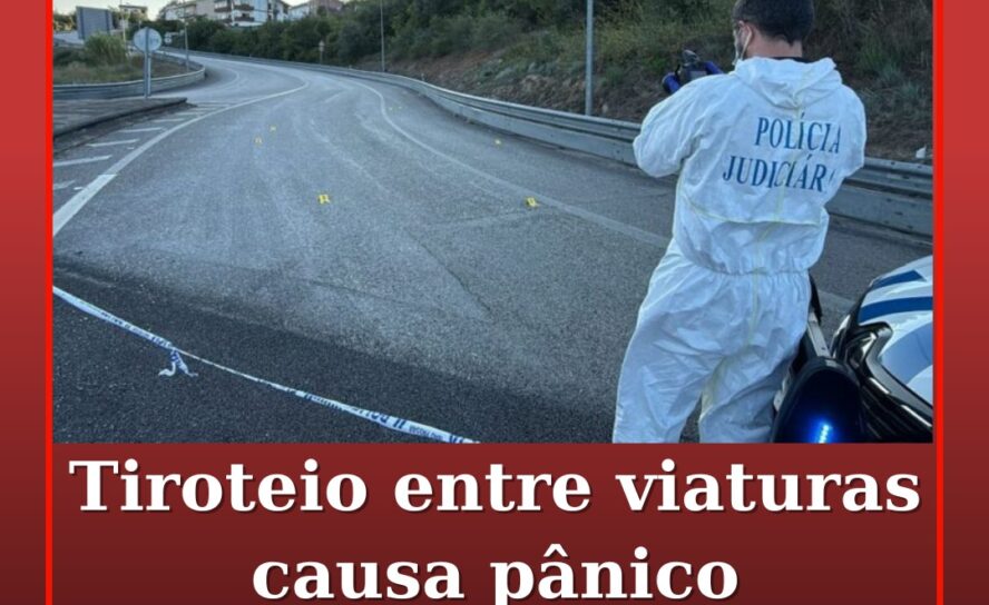 Tiroteio entre viaturas causa pânico às portas de Coimbra