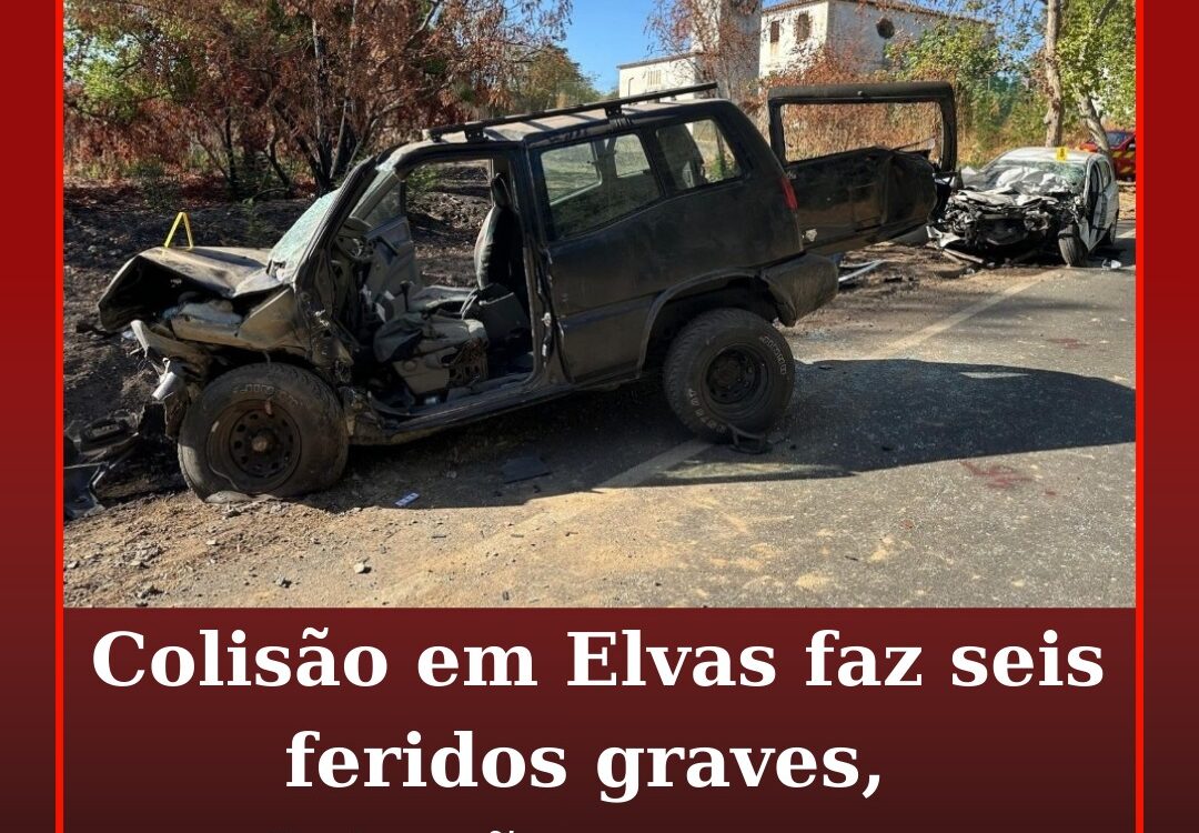 Violento acidente origina seis feridos