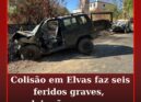 Violento acidente origina seis feridos