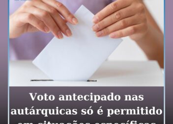 Voto antecipado nas autárquicas só vai ser permitido em situações específicas