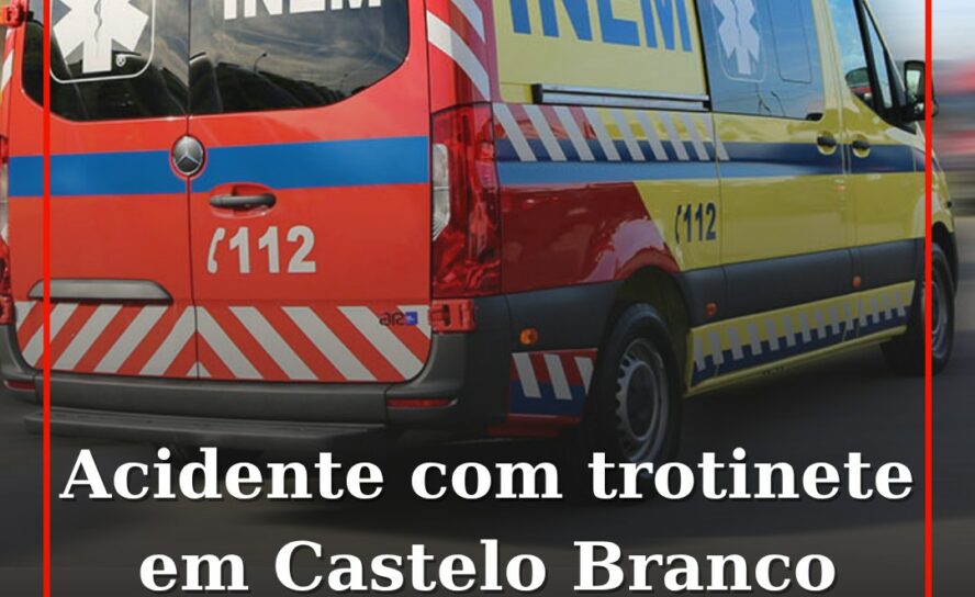 Acidente com trotinete em Castelo Branco faz um ferido
