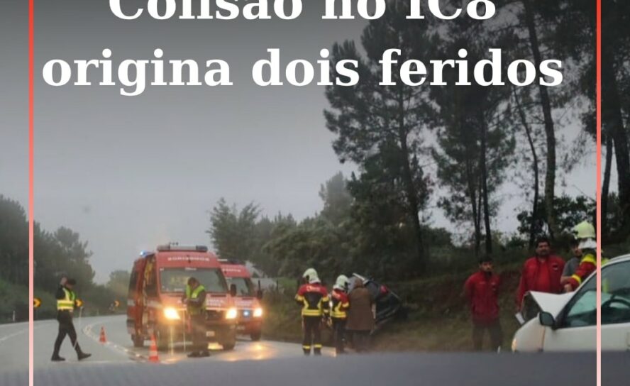 Acidente no IC8 provoca três feridos