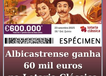 Albicastrense ganha 60 mil euros na Lotaria Clássica