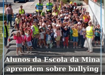 Alunos da Escola da mina aprendem sobre bullying e segurança rodoviária