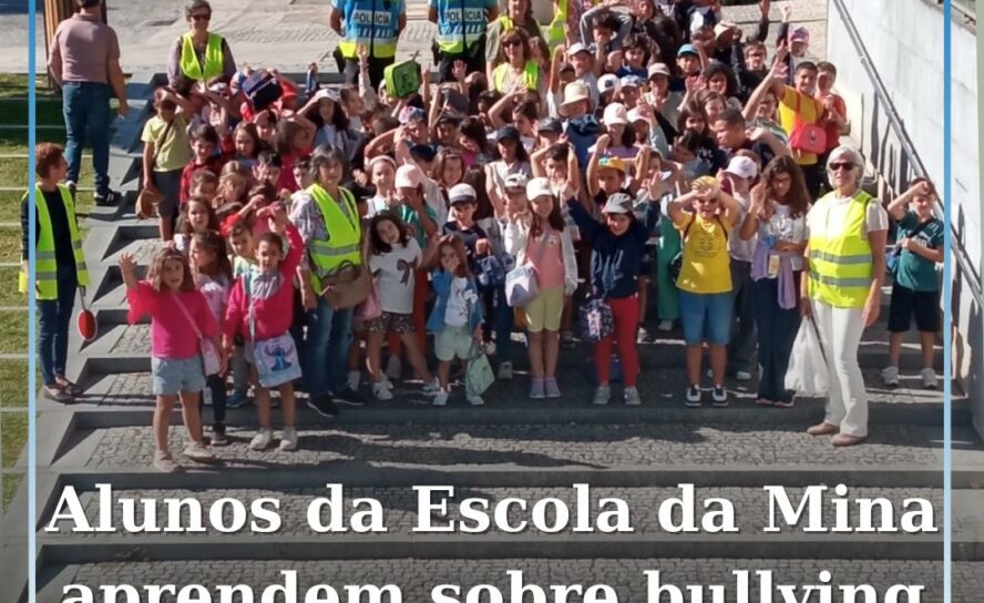 Alunos da Escola da mina aprendem sobre bullying e segurança rodoviária